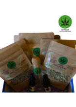 Load image into Gallery viewer, Nettle Leaf &amp; Mugwort CBD Nutriemp Herbal Tea Blend 20g
